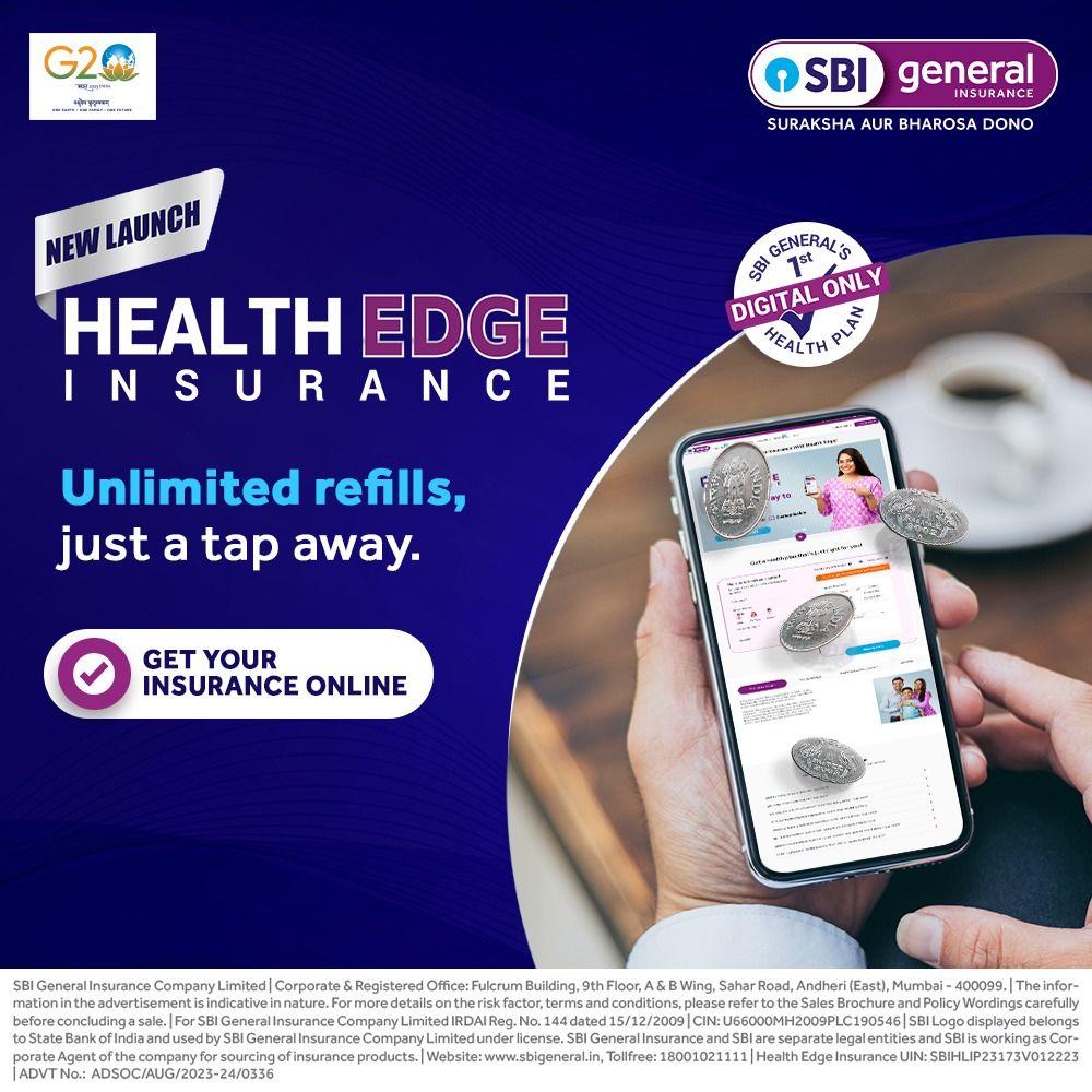 sbigeneral's tweet photo. Your health deserves top-notch protection no matter what. 
Stay healthy aur secure dono, with the Health Edge Insurance from SBI General.

#SBIGeneralInsurance #HealthEdge https://t.co/Uvy0QRq880