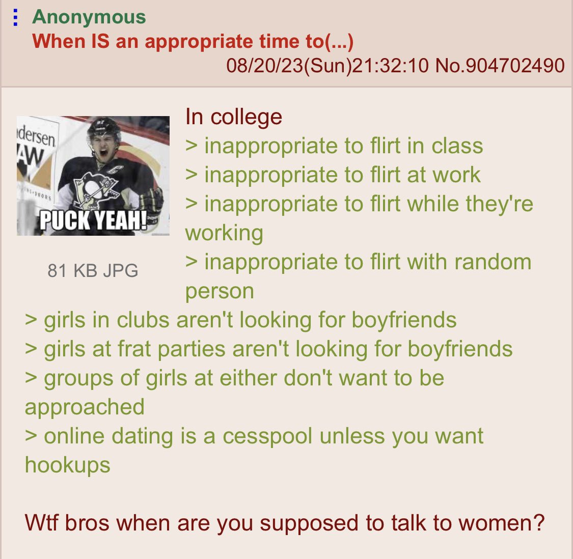 Greentext Poster tweet media
