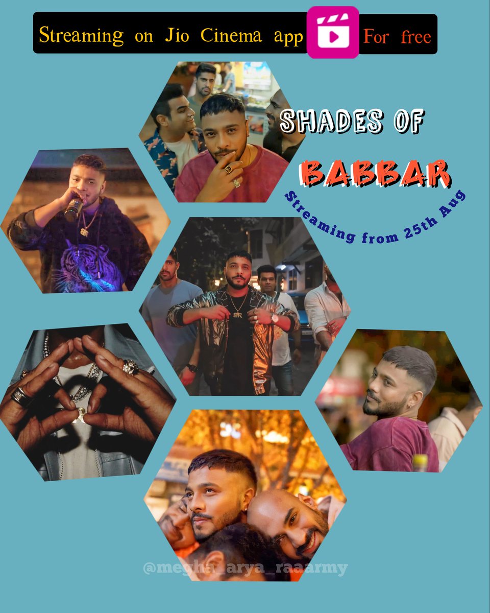 Megha_arya_RAA's tweet photo. Web series 'BAJAO' will be streaming on Jio Cinema for free from 25th Augustπ
Our Paaji is playing the role of BABBARπ¦β‘οΈ
Excited to the coreπ€π§Ώ
Love you @raftaarmusic Paajiπβ€οΈπβ€οΈ
#bajao #bajaowebseries #bajaoonjiocinema #RAAarmy #RAA #raftaar #raftaarmusic #proudtobeyourfan https://t.co/RhLCfz5WkS