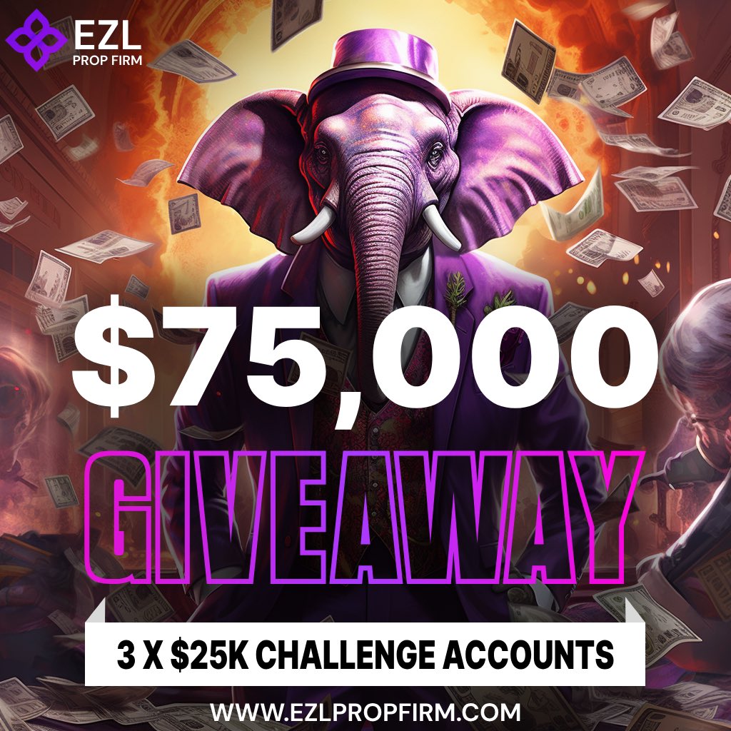theARYA00's tweet photo. 3X $25K evaluation account giveaway by @EZLPropFirm 

Simple tasks:
1. Follow @theARYA00, @EZLPropFirm and @pryde_tv 
2. Join the discord channel: https://t.co/qOMZTG08zG
3. Like, RT and tag 3 friends.

Winners will be announced in 72 hours. https://t.co/dVmXDf9sQH
