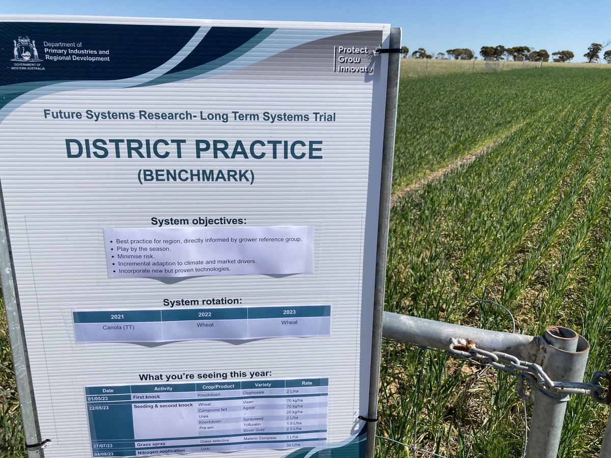 FarreImma's tweet photo. Visiting future farming systems trial site in Merredin. Madfig DPIRD field day ⁦@DPIRDbroadacre⁩ https://t.co/nL6Qbay8vC