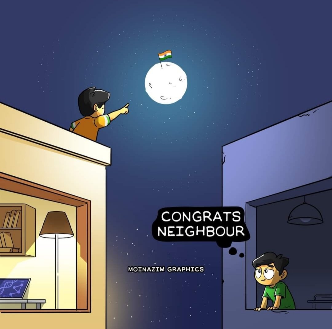 ZartajKhattak's tweet photo. #CongratulationsNeighbors
If you have sincere people,then nothing is impossible.
#Chandrayaan3Landing #Chandrayan3 https://t.co/7iXleTaU0t