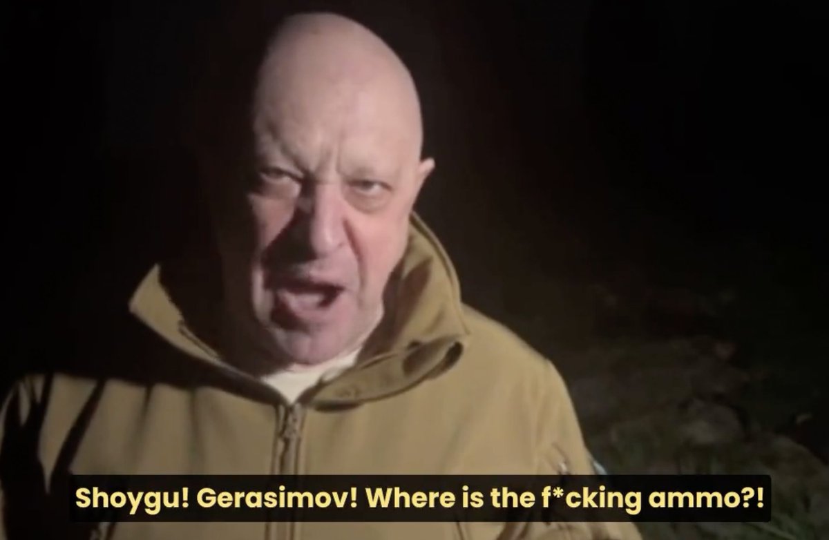 ChrisJustice01's tweet photo. @anneapplebaum ๐ท๐บ This attack exposes Weakness, Fear, Incompetence, and Breakdown #RussiaIsCollapsing
Prigozhin's last words will remain, attacking Russian military. And exposing potential for a coup.
Wagner was recruiting, where Putin was failing. This represents many who enlist. #PutinLost https://t.co/nX8VZ2ns23