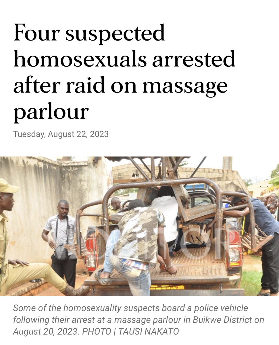 gayrightsuganda's tweet photo. This #gay witch hunt in #Uganda will affect #straight people too !
#lgbtrightsuganda 🏳️‍🌈 #harvardlatrix https://t.co/uvQsvBEWPq