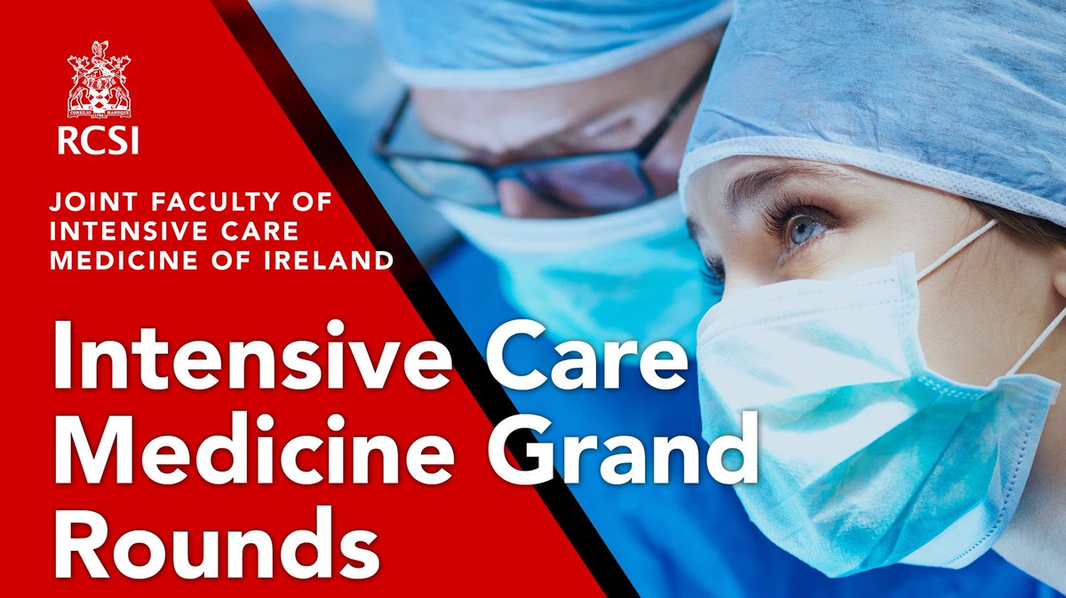Save the Date! 
Intensive Care Medicine Grand Rounds returns Thursday 31st August with Tallaght UniversityHospital presenting. We looking forward to welcoming you all online. Full details will be circulated in coming days