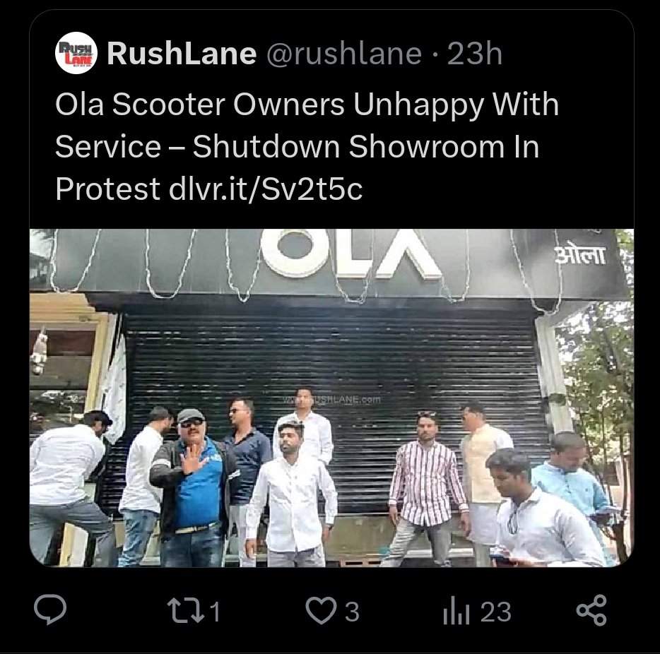 NLsaiini's tweet photo. @ev_gyan Big brand but not good for costumer https://t.co/ybqqy19rt4