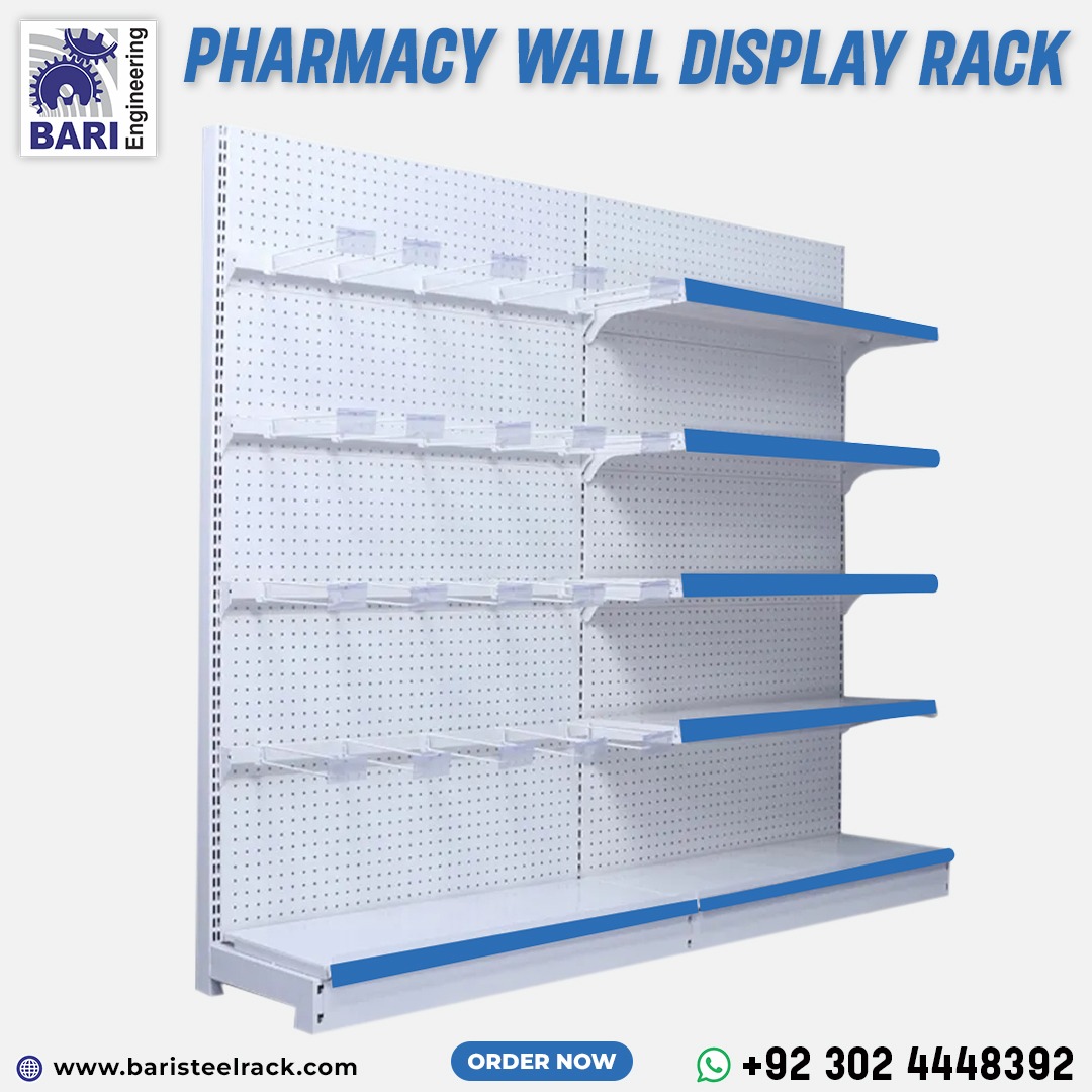 Pharmacy Wall Display Racks | Hanging Display Racks | Medicine Store Racks |  Wall Display Racks
Organize medicines beautifully with our Pharmacy Wall Display Racks. Space-saving hanging racks for medicine stores. #PharmacyRacks #MedicineStoreDisplays #WallHangingRacks