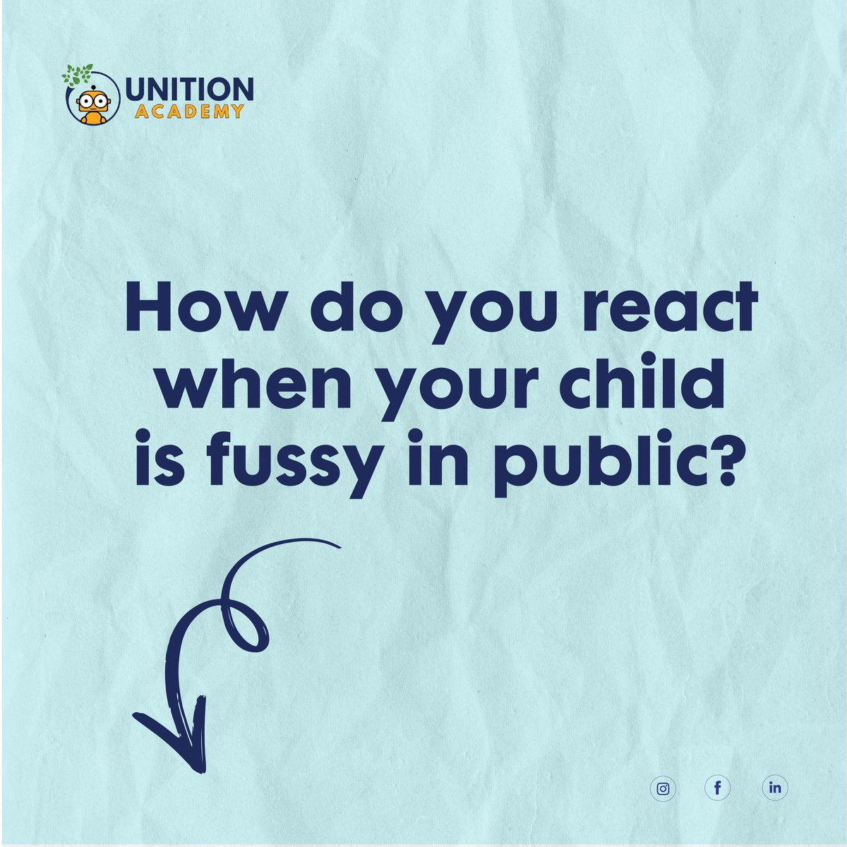 Show empathy in action and choose to react to your kids' behavior with compassion and kindness, regardless of who's watching.

Follow us for more details @unition_academy

Contact for more details - 93074 71325

Visit our YouTube channel to know more- youtube.com/@unitionacademy