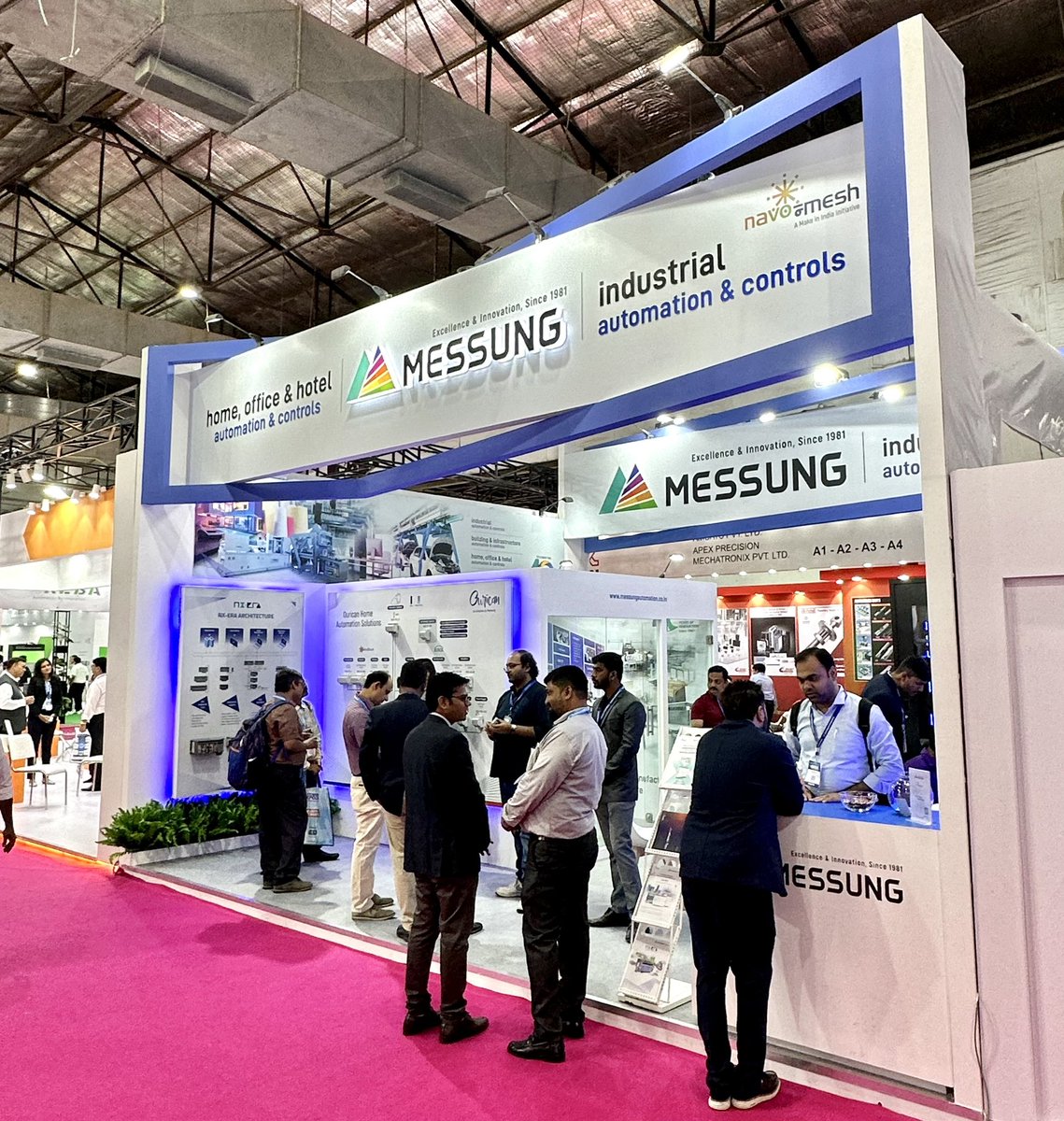 farookmerchant's tweet photo. Automation Expo 2023 is another land mark event for Messung Group as we launch our new range of Xmpro-10 PLC and a complete range of OURICAN home automation products and besides our ESD range of Tables and Chairs we launched our new range of IT Network racks. 

A long journey. https://t.co/KbCnTXaSL7