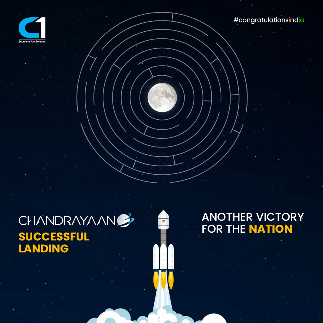 Proud Moment for #India! #chandrayaan3 Nails It! 🌠 Let's continue to dream big, reach for the stars, and make India a shining beacon of scientific progress. 🌠 #proudtobeindians #Chandrayaan3 #ISRO #ProudMoment #SpaceExploration #IndianAchievement #LunarMission