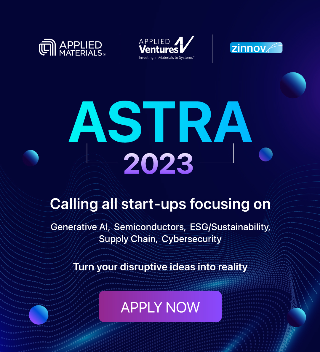 Zinnov Events (@zinnovevents) on Twitter photo 🚀Seeking an immersive program for your tech start-up? Look no further! Apply for Cohort 4 of ASTRA 2023 now: bit.ly/3P5nHH2. 
<a href="/Zinnov/">Zinnov</a> is proud to be a program partner. 
To learn more about the program, visit: bit.ly/47M4gdM
Last Date to apply: September 5 🚀Seeking an immersive program for your tech start-up? Look no further! Apply for Cohort 4 of ASTRA 2023 now: bit.ly/3P5nHH2. 
<a href="/Zinnov/">Zinnov</a> is proud to be a program partner. 
To learn more about the program, visit: bit.ly/47M4gdM
Last Date to apply: September 5