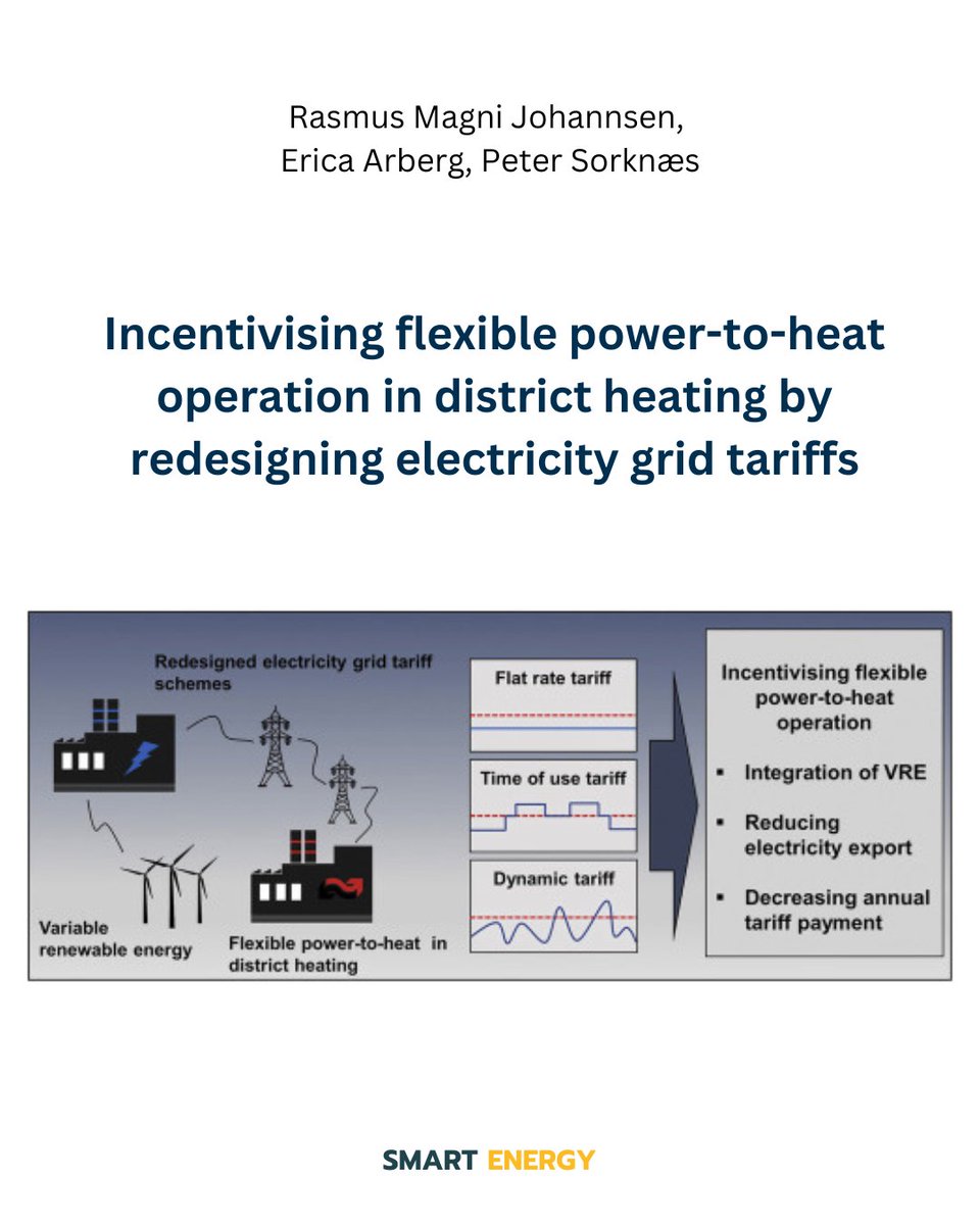 aauenergyplan's tweet photo. Exploring Denmark's #districtheating potential ♨️ How can revamped electricity grid tariffs boost flexibility and renewables integration? This study dives in. 

Read more: https://t.co/cnwl6zveAZ

#Electricity #gridtariffs #windpower #VRE #EnergyPRO https://t.co/pt8eCGZD2O