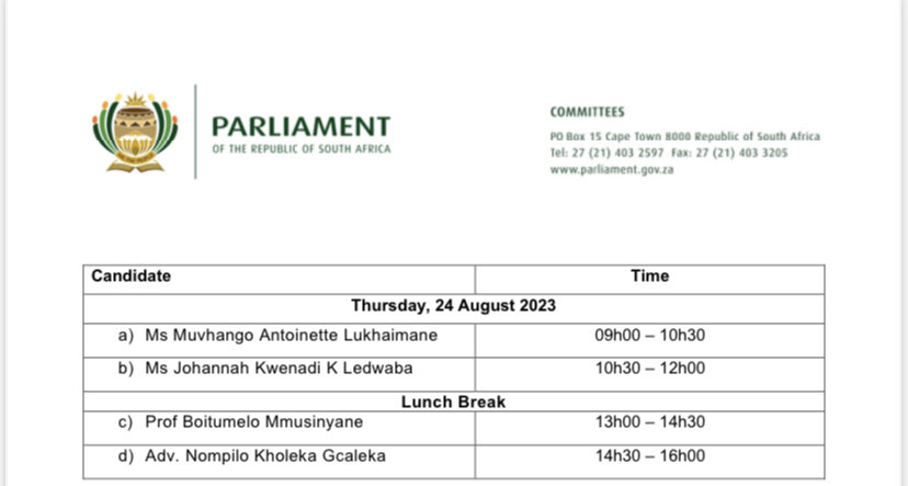 PMG_SA's tweet photo. 🇿🇦 #NextPP #PPInterviews Day 2

⏰9:00 
📺https://t.co/5gIZ0064ED

🔵https://t.co/EMQvigulq9 https://t.co/SS7TpERkP6