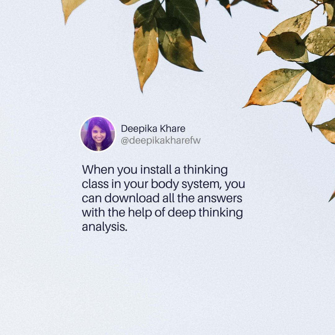deepikakharefw's tweet image. Agree?

#deepthinking #bodysystem #answers #motivation #analysis #Deepikakhare #deepikakhare #deepikakharefw