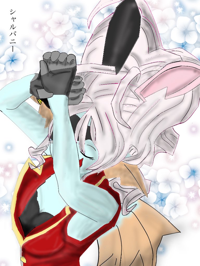 latte_dq10's tweet photo. デジタルでお絵描きの練習中♪
今回のモデルはシャルティアちゃんのバニードレア🐰

＃らての落書き帳 https://t.co/j0QocJukUX