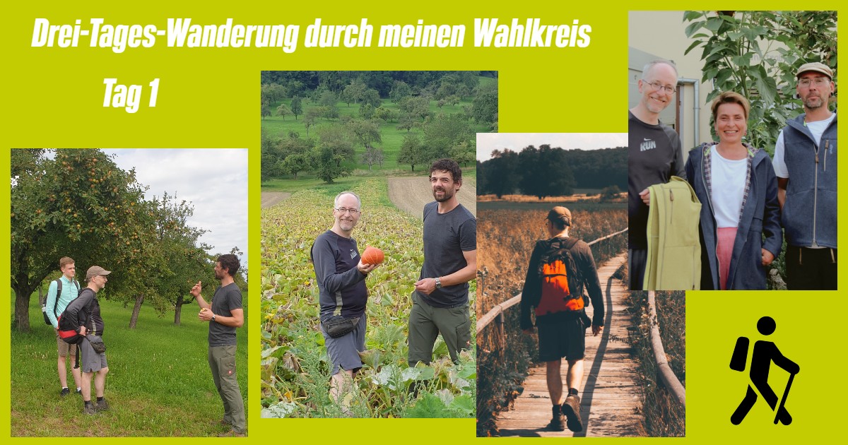 MatthiasGastel's tweet photo. Drei Tage #wandern durch meinen Wahlkreis #Nürtingen: An Tag 1 ging es um #Landwirtschaft im #Biosphärengebiet #SchwäbischeAlb sowie um #Textilen aus regionaler #Schaf-Wolle.
An den Stationen und unterwegs auf #Wanderung viele Gespräche mit Menschen über deren Engagement &amp; Ideen. https://t.co/lwDlBGTZL2