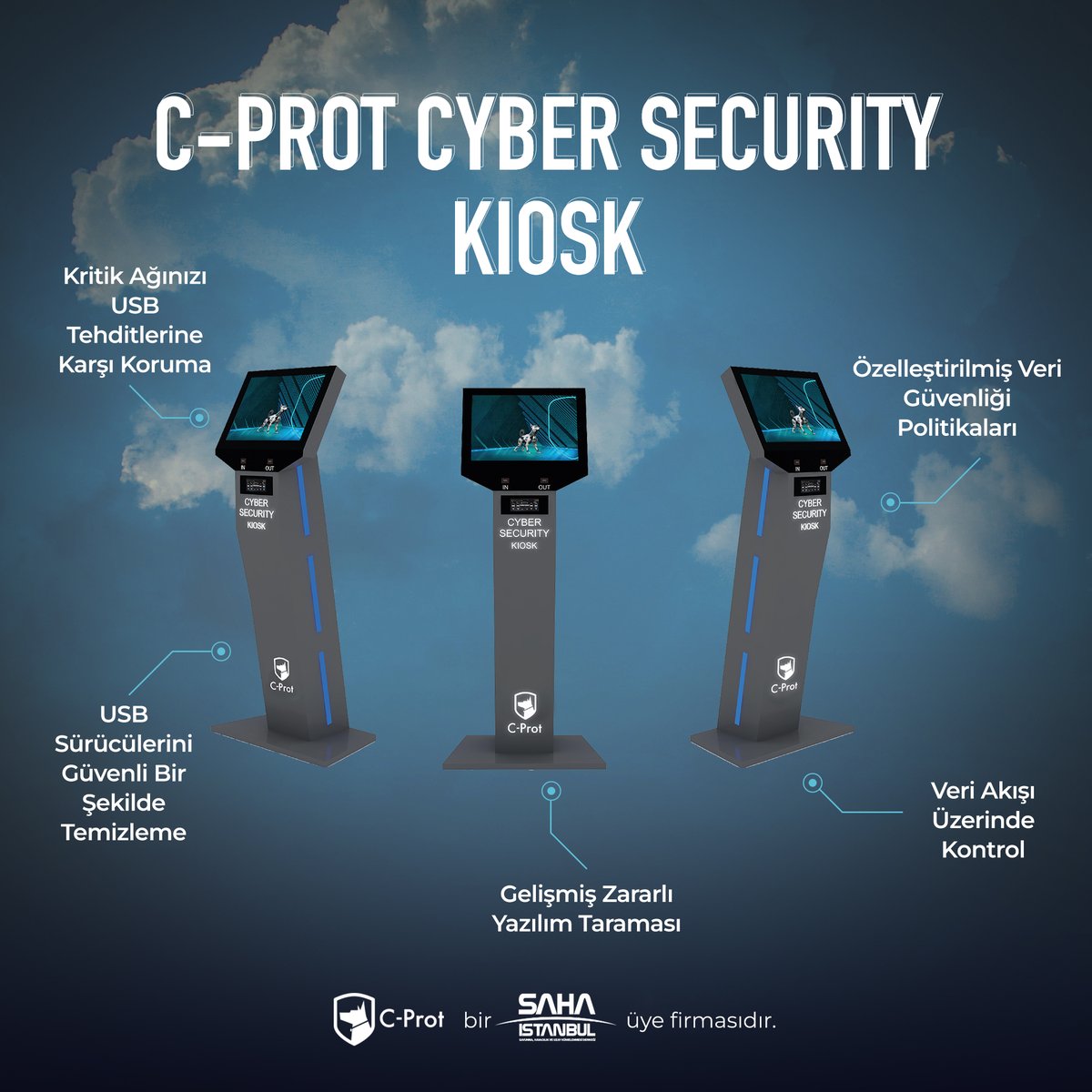 C-Prot tarafından geliştirilen CYBER SECURITY KIOSK 

💢 Özelleştirilmiş veri güvenliği politikaları
💢 Veri akışı üzerinde kontrol 
💢 Gelişmiş zararlı yazılım taraması

@cprottr