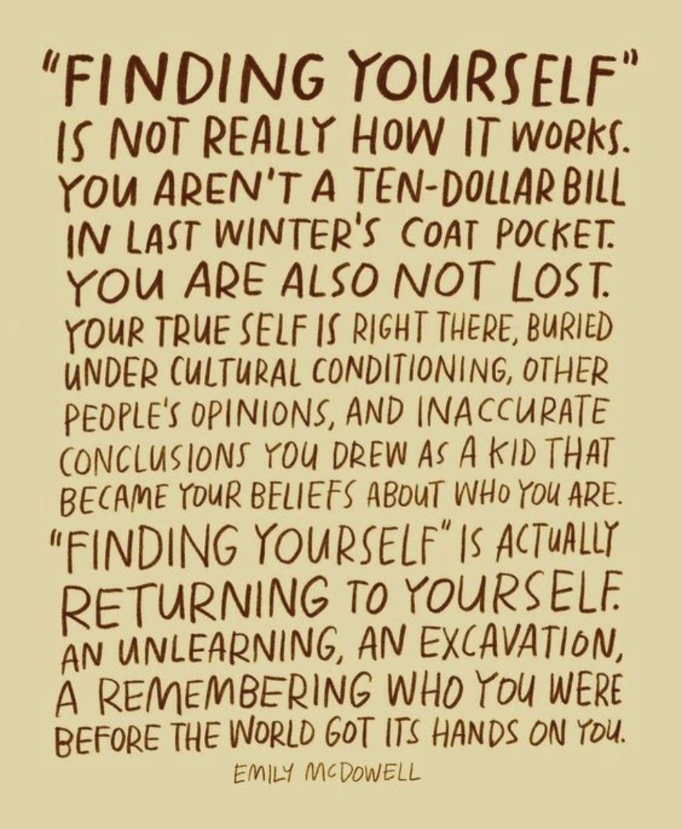 Just when you think you’ve found yourself, you realize that you’ve found only what you thought was yourself.