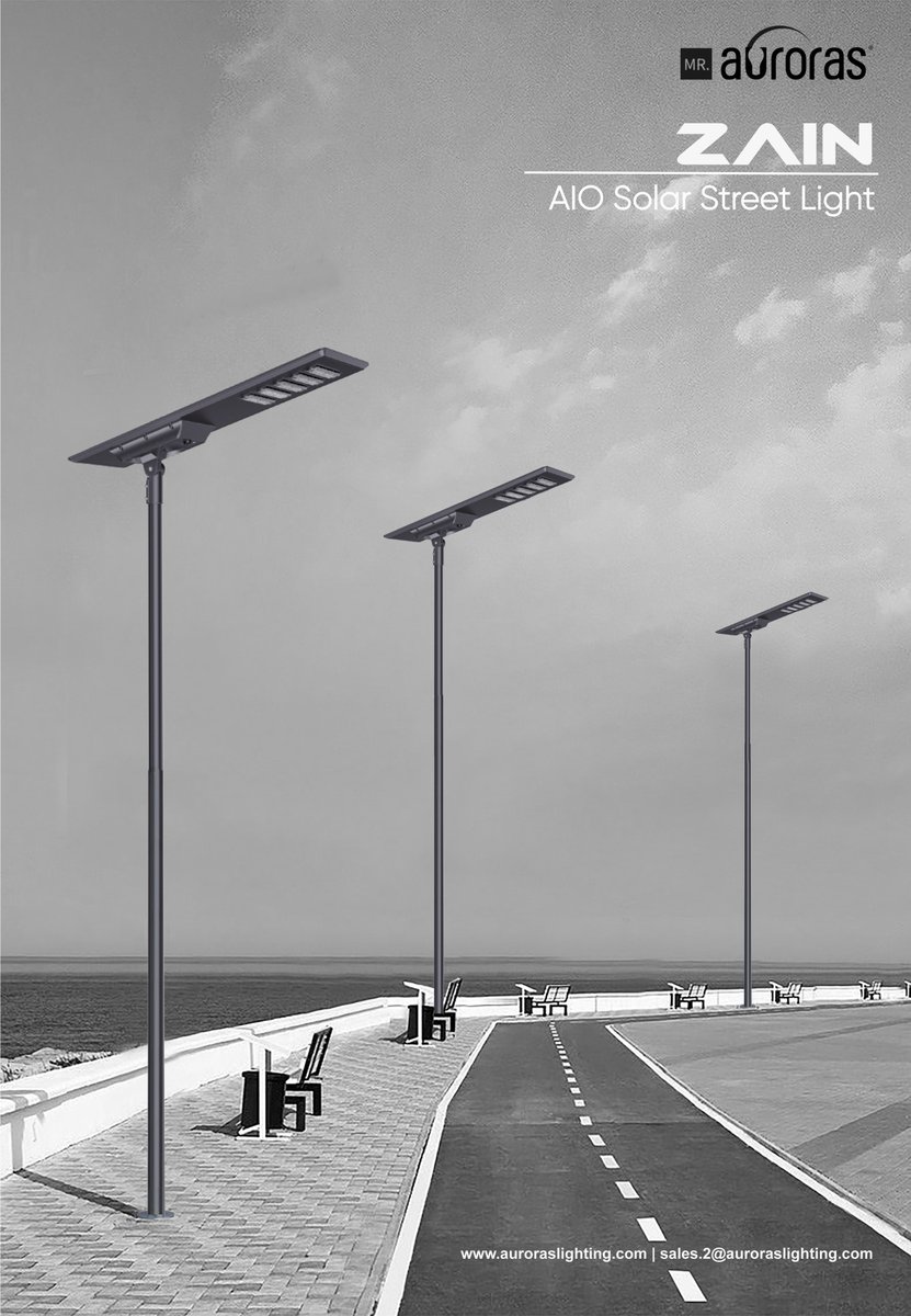 ZAIN All-in-one solar street light is our latest design for future integrated solar street light generation, using Auto-lock gear system, Rotatable LED module, which could achieve better lighting areas and effect.
#commercialsolarstreetlight #solarstreetlight #solarstreetlight