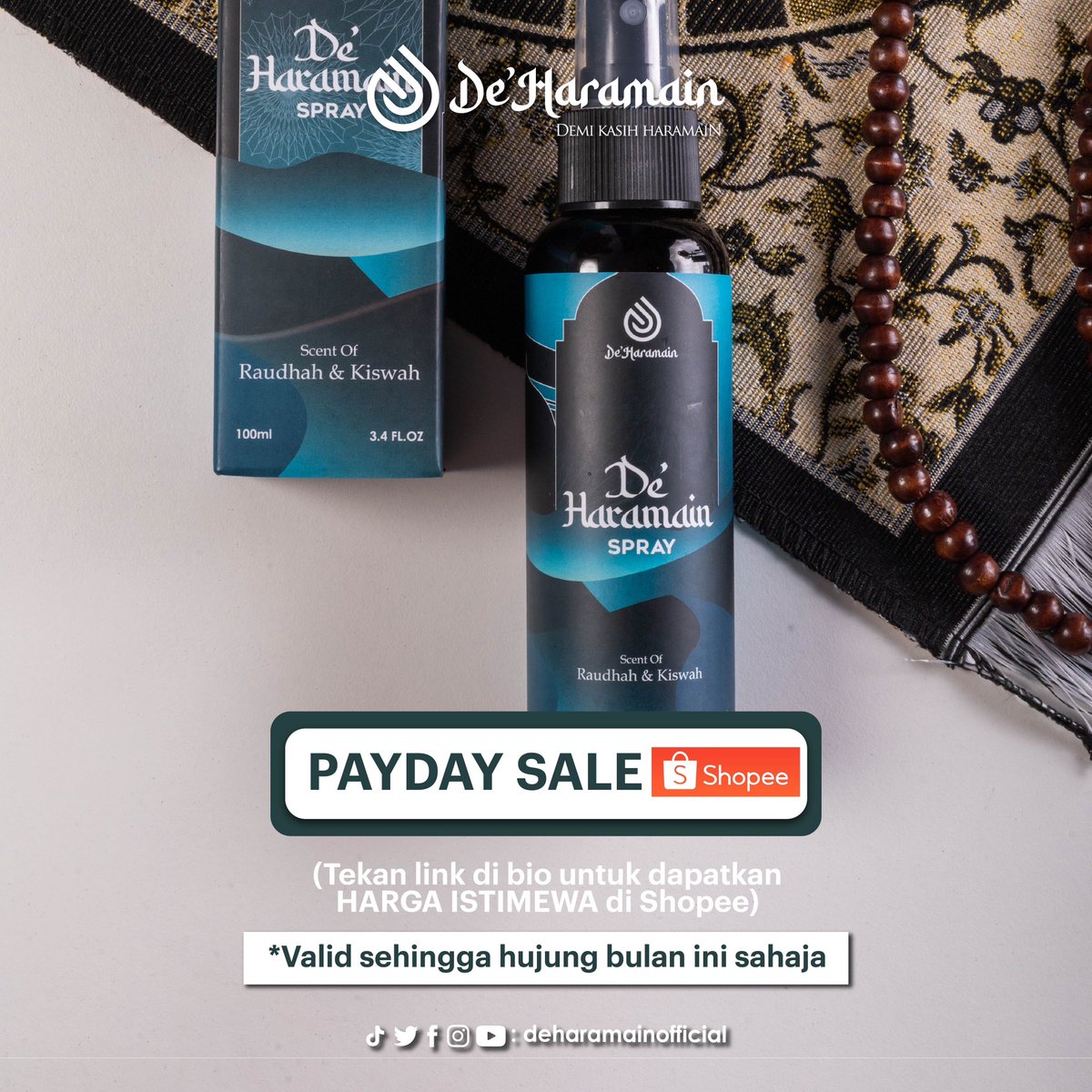 rahimazhari92's tweet photo. Wangian Raudhah from Madinah

HARGA ISTIMEWA DI SHOPEE + VOUCHER DISCOUNT !

*Promo ni valid sehingga hujung bulan ni sahaja tau &amp; voucher tu untuk 100 yang terawal sahaja. Siapa cepat dia dapat !

Link shopee👇
https://t.co/GIaj6jb4tf https://t.co/r4XzOP5k2g