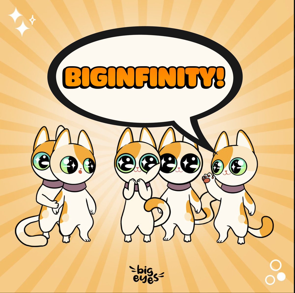 Ready to get cute with $BIGINF?!😻

🚨ONLY 4 Stages + 4 Months Presale!🚨

Join all the Cool Cats😽and Get $BIGINF!🎉

🔗buy1.bigeyes.space

#BigEyesInfinity #BigEyesEcosystem #BigEyesCoin #WednesdayMotivation