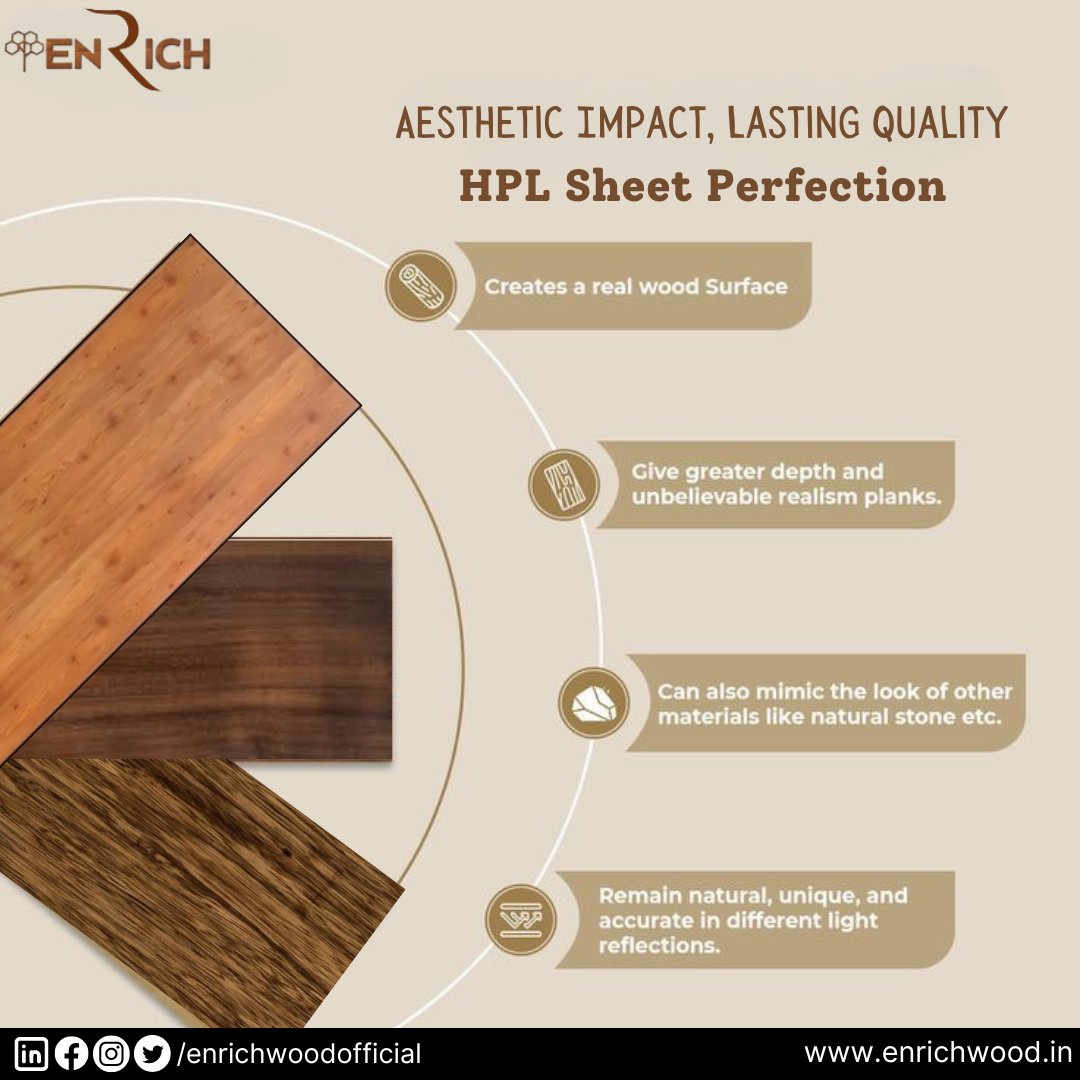EnrichWood's tweet image. Architectural Marvels Begin with HPL Sheet Creations #highpressurelaminate #hpldesign #designmaterials #enrichwood