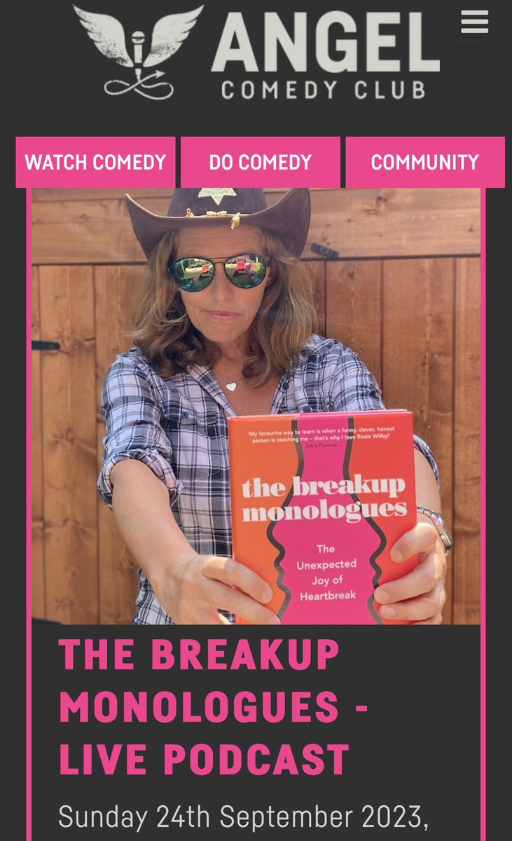 Rosie Wilby (@rosiewilby) on Twitter photo 1 month away! Hot on the heels of a British Podcast Award nomination, The Breakup Monologues comes to <a href="/angelcomedy/">Angel Comedy</a> 24 Sept 4pm
with @rialina_ @imjamesbarr @NjambiMcgrath 🤩 🤩 🤩
🎟️ angelcomedy.co.uk/event-detail/t…
🎧 podfollow.com/breakupmonolog…
📚 amazon.co.uk/gp/aw/d/147298… 1 month away! Hot on the heels of a British Podcast Award nomination, The Breakup Monologues comes to <a href="/angelcomedy/">Angel Comedy</a> 24 Sept 4pm
with @rialina_ @imjamesbarr @NjambiMcgrath 🤩 🤩 🤩
🎟️ angelcomedy.co.uk/event-detail/t…
🎧 podfollow.com/breakupmonolog…
📚 amazon.co.uk/gp/aw/d/147298…