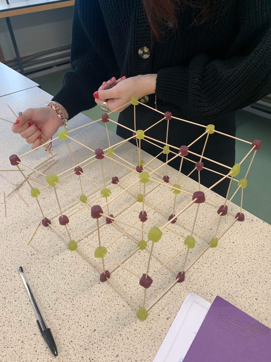 StKentsSci (@stkentssci) on Twitter photo Some of our 4th year Chemists in <a href="/AHenderson_Chem/">Mr. Henderson</a> class demonstrating their knowledge of ionic bonding and lattice structures using midget gems and toothpicks. #outtheboxlearning #delicious #stk #pedagogy Some of our 4th year Chemists in <a href="/AHenderson_Chem/">Mr. Henderson</a> class demonstrating their knowledge of ionic bonding and lattice structures using midget gems and toothpicks. #outtheboxlearning #delicious #stk #pedagogy