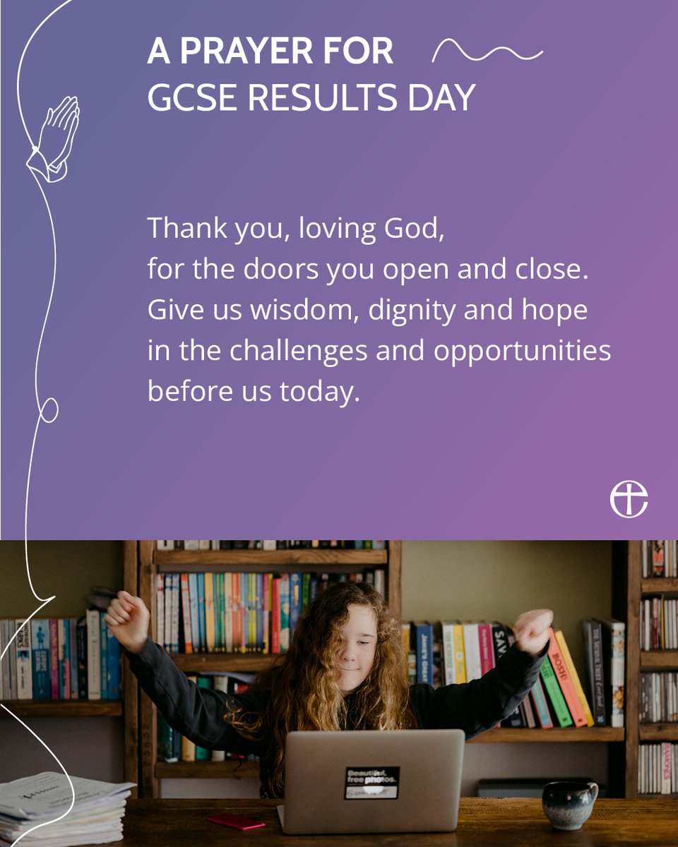 Join us in a prayer for those receiving GCSE results today. 🙏 

#GCSEResults #ResultsDay