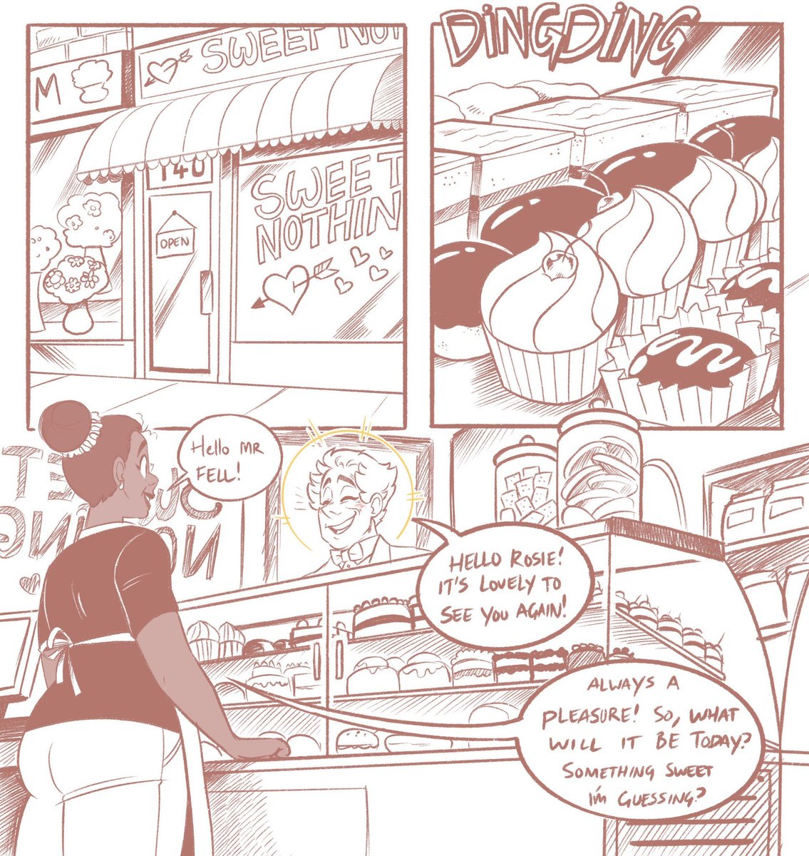 ineffablefamily's tweet photo. CW for entire comic: pregnancy, mature rating. GLOW Book two, pages 1-4 https://t.co/t60kXw9tkN