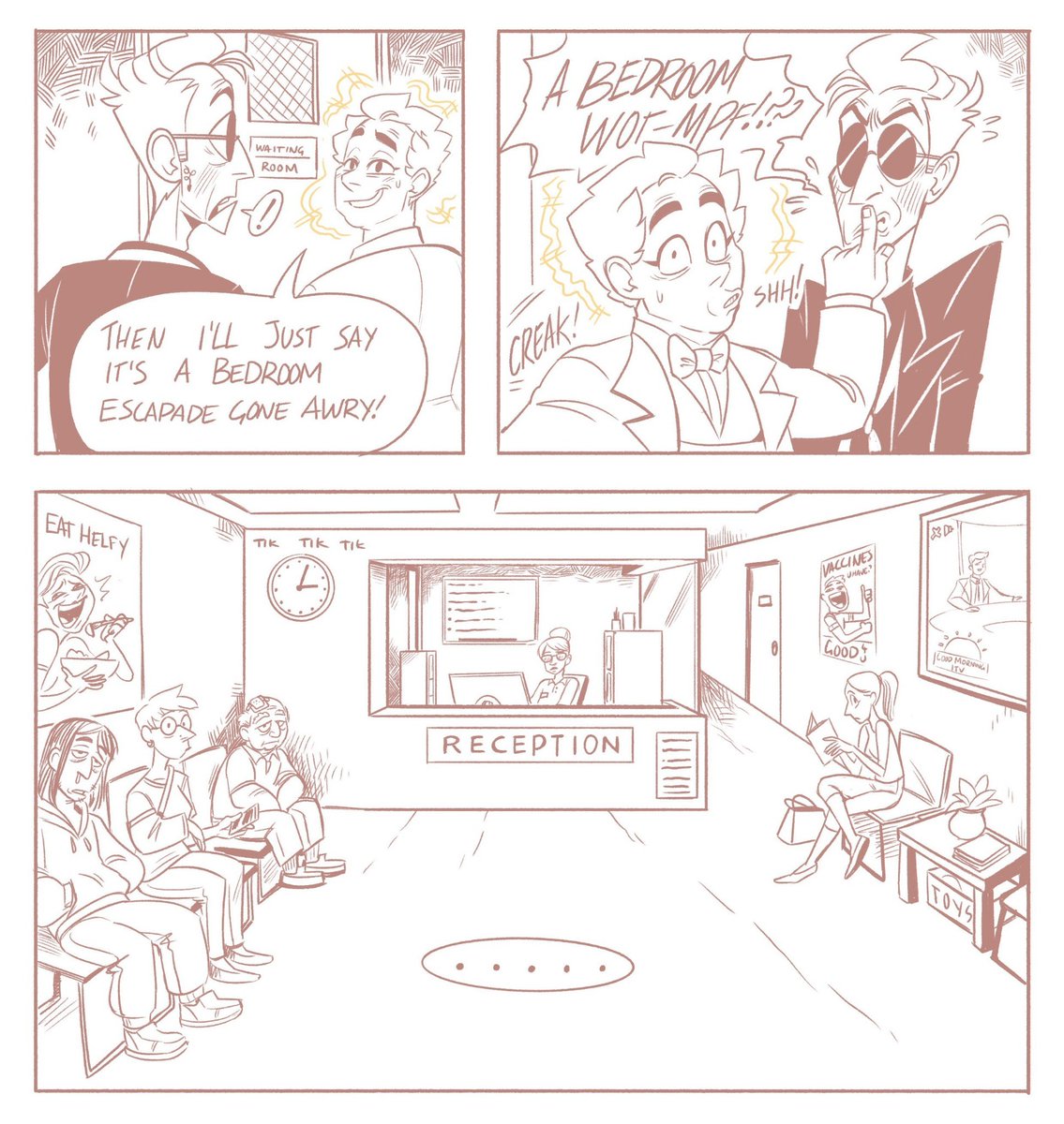 ineffablefamily's tweet photo. CW for entire comic: pregnancy, mature rating. GLOW Book two, pages 9-12 https://t.co/6ms7XDc7zB