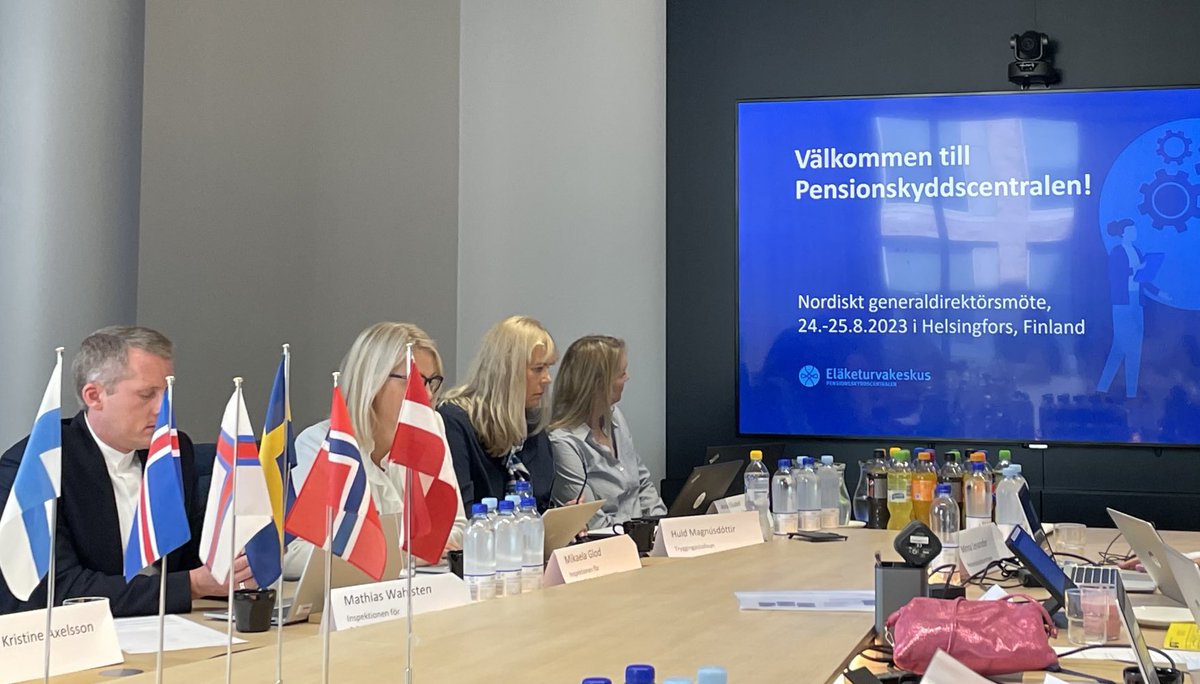 Pohjoismaiden sosiaaliturvalaitosten  yhteistyö on aina ollut tiivistä. ⁦<a href="/KelaFpa/">Kela Fpa</a>⁩ ja ⁦<a href="/ETKinfo/">Eläketurvakeskus</a>⁩ isännöivät tällä kertaa paripäiväistä pääjohtajakokousta. Pohdinnassa #tekoäly, #digi ja kokemusten vaihto Korona-ajan ratkaisuista.