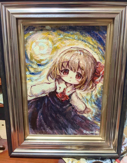 ルーミアの小さな油絵