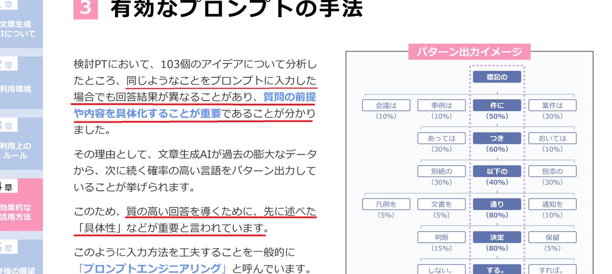 formulation_co's tweet photo. 東京都が文章生成系AIの使い方を
実例をまじえて紹介してくれているが
めっちゃ分かりやすい。🥰👏
【実例①】
「小学生でもわかるように」というプロンプト（指示文）が有効なんだと。

#東京都
#文章生成AI利活用ガイドライン
file:///C:/Users/S125/Downloads/ai_guideline.pdf https://t.co/NHwPwFrcEE