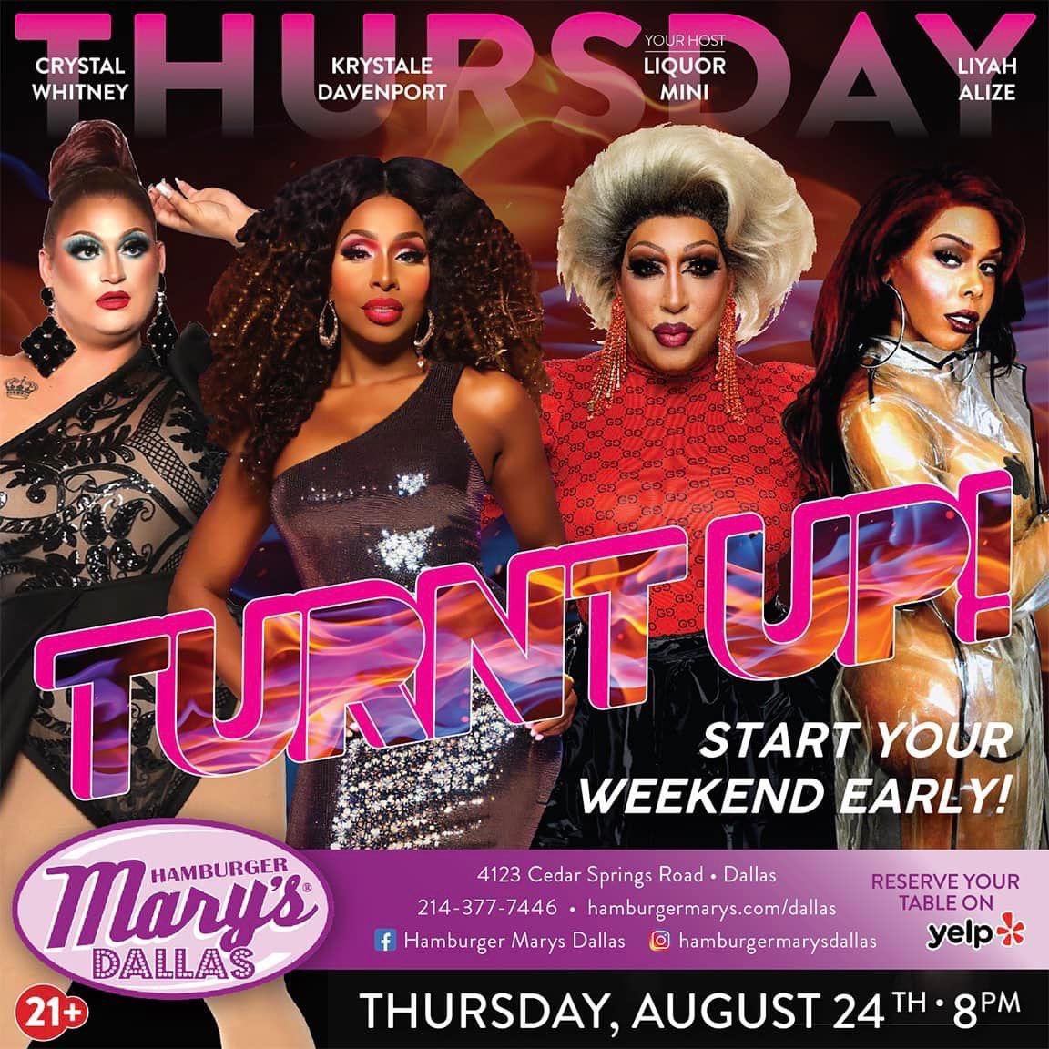 DomsMusik's tweet photo. #hamburgermarysdallas #thursdayvibes 
#drag https://t.co/s1sznEZicF