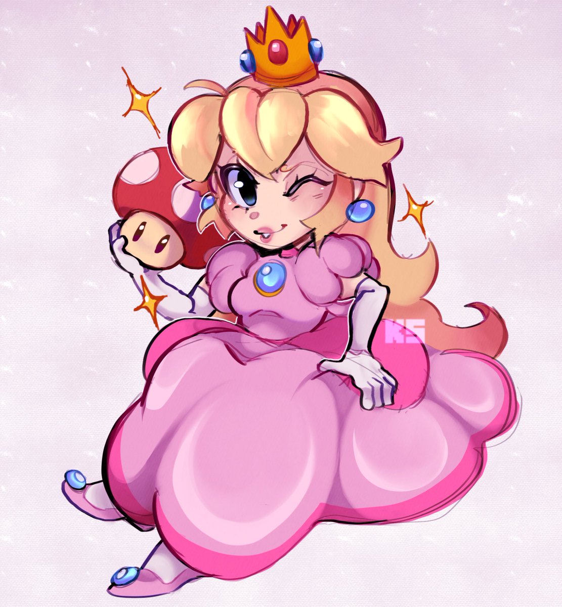 Peach chibi doodle #MarioMovie #princesspeach