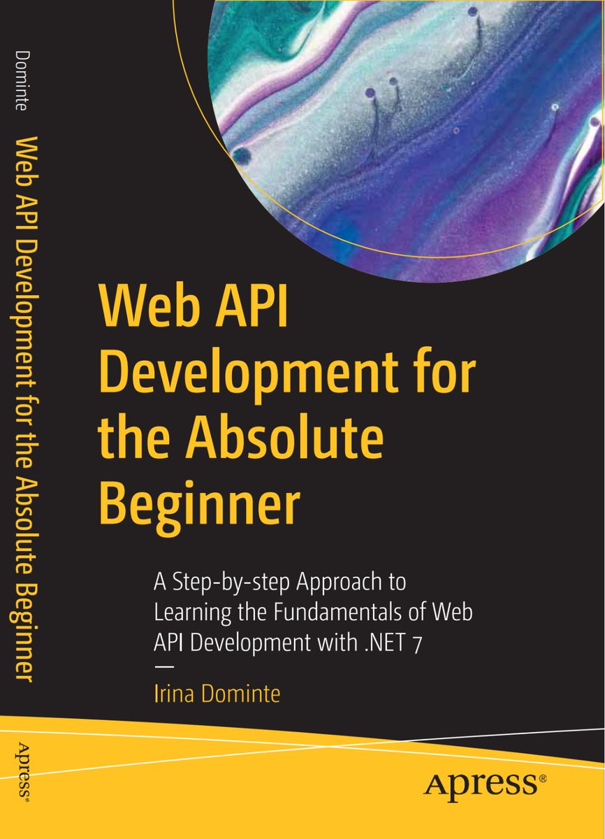 irina_scurtu's tweet image. 🗣I&apos;m excited to announce that my book: 👇is now published and available for purchase
link.springer.com/book/978148429…
or
amazon.com/Development-Ab…
#dotnet #dotnetcore #webapi
A big thank you to @LaylaCodesIt  my technical reviewer and friend, for all the patience