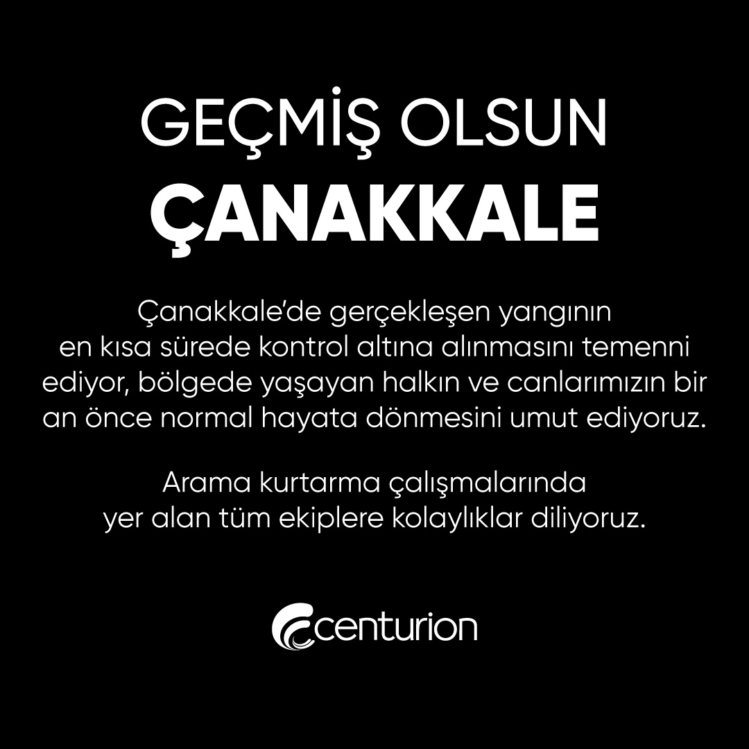 Çanakkale'de meydana gelen orman yangınlarının üzüntüsü içindeyiz.
Can kaybı yaşanmadan yangının bir an önce kontrol altına alınmasını umut ediyoruz.