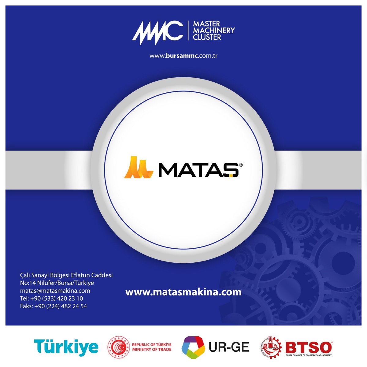 Bursa’da makine sektöründe faaliyet gösteren Mataş, Bursa MMC'nin sağladığı avantajlarla ihracat kapasitesini güçlendirerek global pazar çeşitliliğini artırıyor.

#bursaMMC #makina #makinacluster