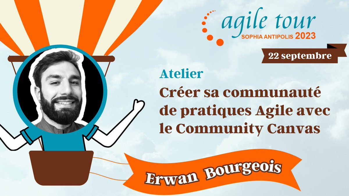 #AgileTourSophia 22/09 : 3 conf/ateliers à 11h55

Accelerate, FAST &amp; unFIX - Y. Martin M.Lecoupeau <a href="/lerteco/">Lerteco</a> 
La folle histoire de l’agilité à la CNAF - E. Druesnes <a href="/cnaf_actus/">Allocations Familiales</a> N. Joly <a href="/SopraSteria_fr/">Sopra Steria France</a> 
Créer sa communauté Agile - E. Bourgeois 

+infos : ow.ly/MCjo50PnOHC