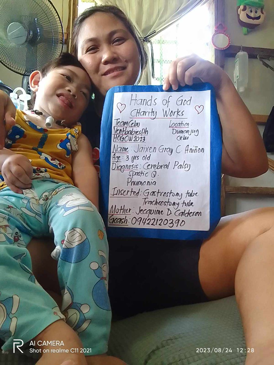 BethHogcw's tweet photo. Pangkabuhayan Start up For tracheostomy warrior from Cebu...
Helping  parents for their childs need for Sarisari store business
Warrior Jaixen Gray

#HandsofGodcharity
#VentbabiesPh
#HopeforVentBabies
#EarthAngelHelpingHands
#CharityBlessings #donation https://t.co/V6n8PK5QQo