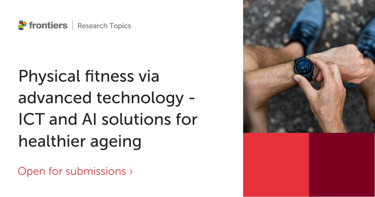 FrontSportsAL's tweet image. 📢Submissions are open to our Research Topic!

Are you researching around ICT and AI interventions to improve physical fitness and health? Or curious about the power of technology in promoting fitness for the 50+ age group?

Submit today: &amp;gt;frontiersin.org/researchtopic/…&amp;lt;

#TechForHealth