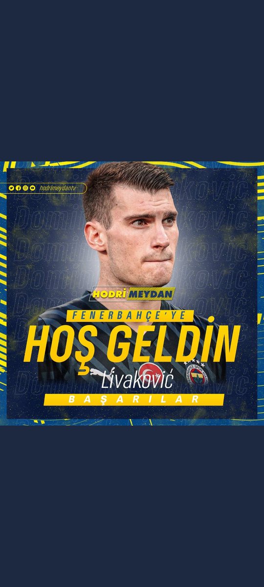 Tekrar tekrar hoşgeldin
Sen bize hoşgeldin biz seni hoş bulduk Dominik Livakovic 💙💛