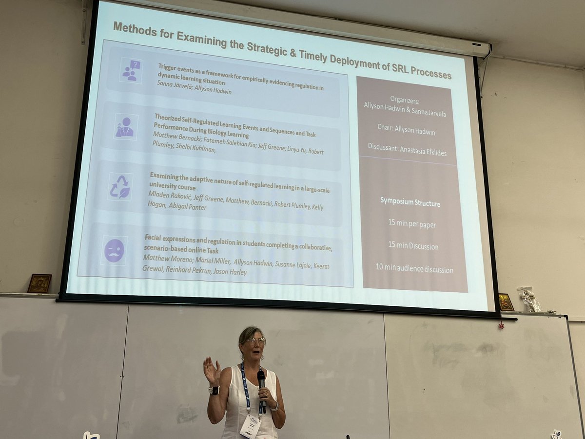 SannaJarvela's tweet photo. My highlight @EARLI2023 Anastasia Efklides discussion to our Methods for examining SRL processes symposium @AllysonHadwin @LET_Oulu #wisdom#metacognition#multimodal#theory#thankyou https://t.co/dLR0qFdz5A