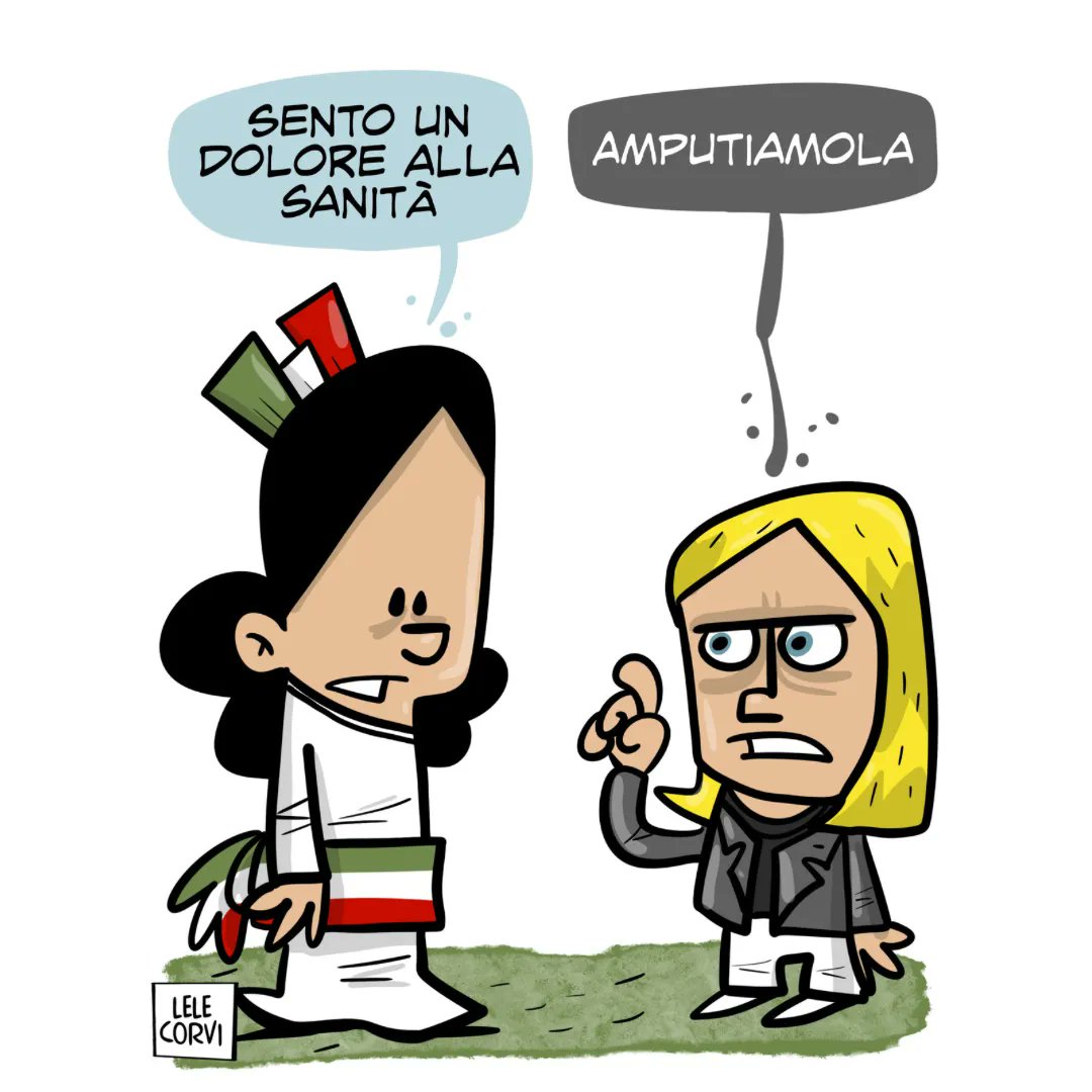 LeleCorvi's tweet photo. Cure
Per @ilmanifesto
----
#sanità #tagli #crisi #italia #salute #governo #meloni #starbene
#taglisanità
#ilmanifesto #lelecorvi https://t.co/fC0rxpidPJ