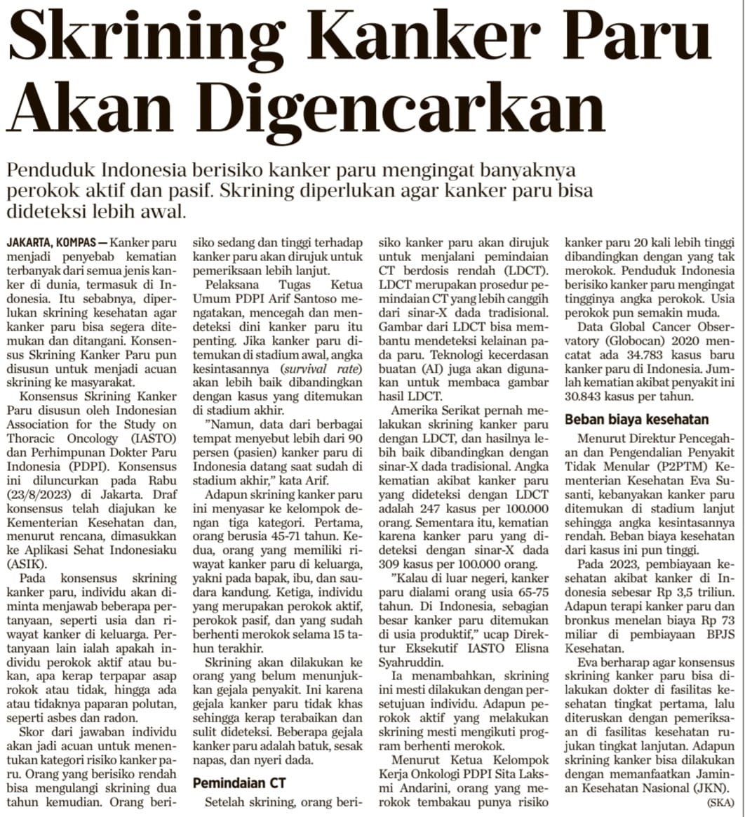 Semoga wacana jadi terlaksana... 
#kankerparu #PDPI #RSPPPersahabatan