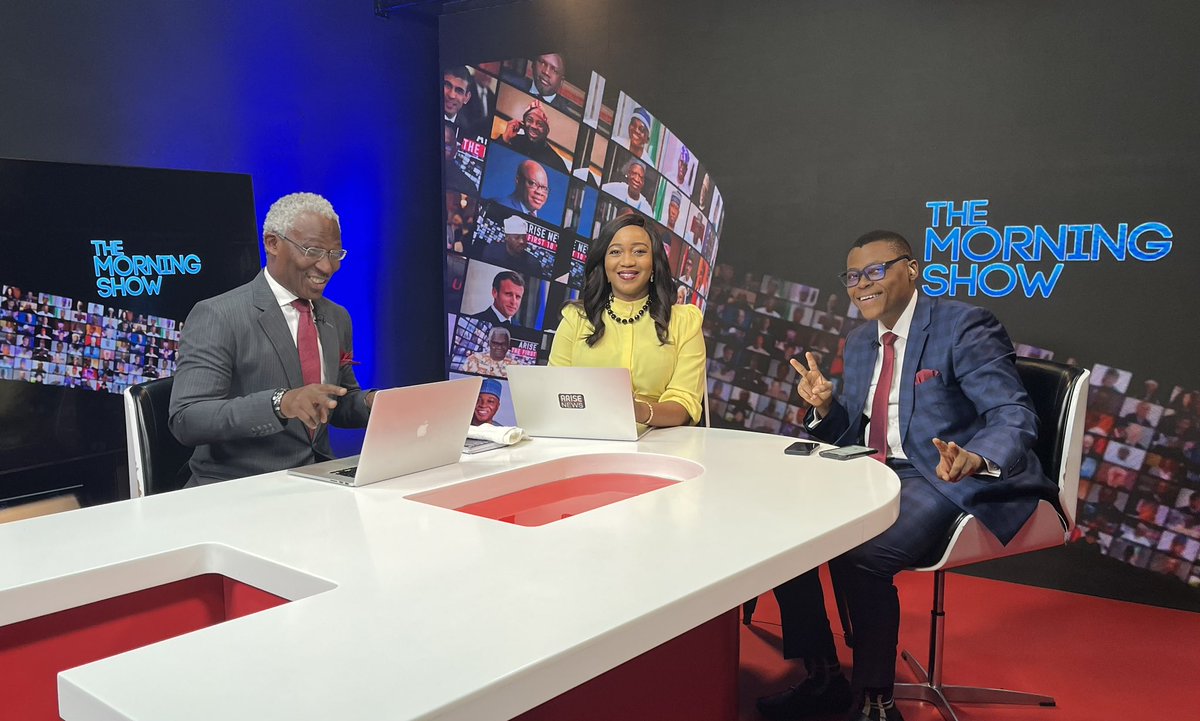 Let The Morning Show begin, join @ruffydfire @ayomairoese and my humble self as we present, dissect and discuss all the key issues you want to know more about here @ARISEtv