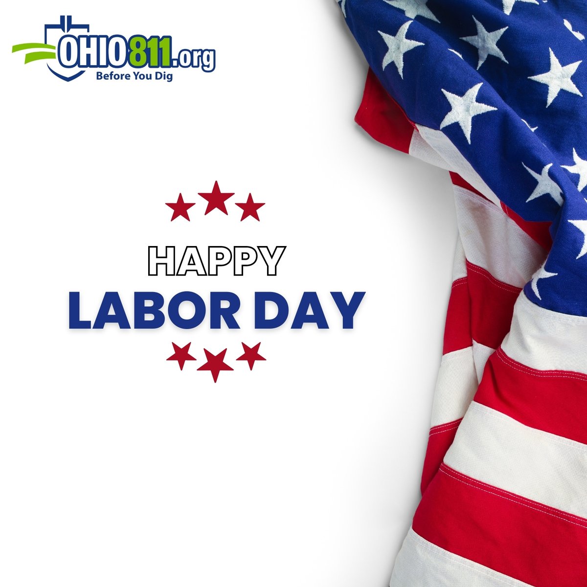 OHIO811's tweet photo. Happy Labor Day from OHIO811! We want to wish everyone a safe Labor Day and remind you to always notify OHIO811 before you dig via the web at https://t.co/jeJtJVa8xg or call 811 before you dig!
#laborday #OHIO811 #Excavation #MappingTools #SafeDigging https://t.co/pl3plQ1fHI
