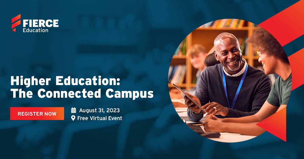 ⚡️Only 1 week left until "Higher Education: The Connected Campus"! 🏫 Join us virtually on August 31, 2023! Register now: bit.ly/EduCC23 
and make sure you're part of this insightful discussion. #ConnectedCampus