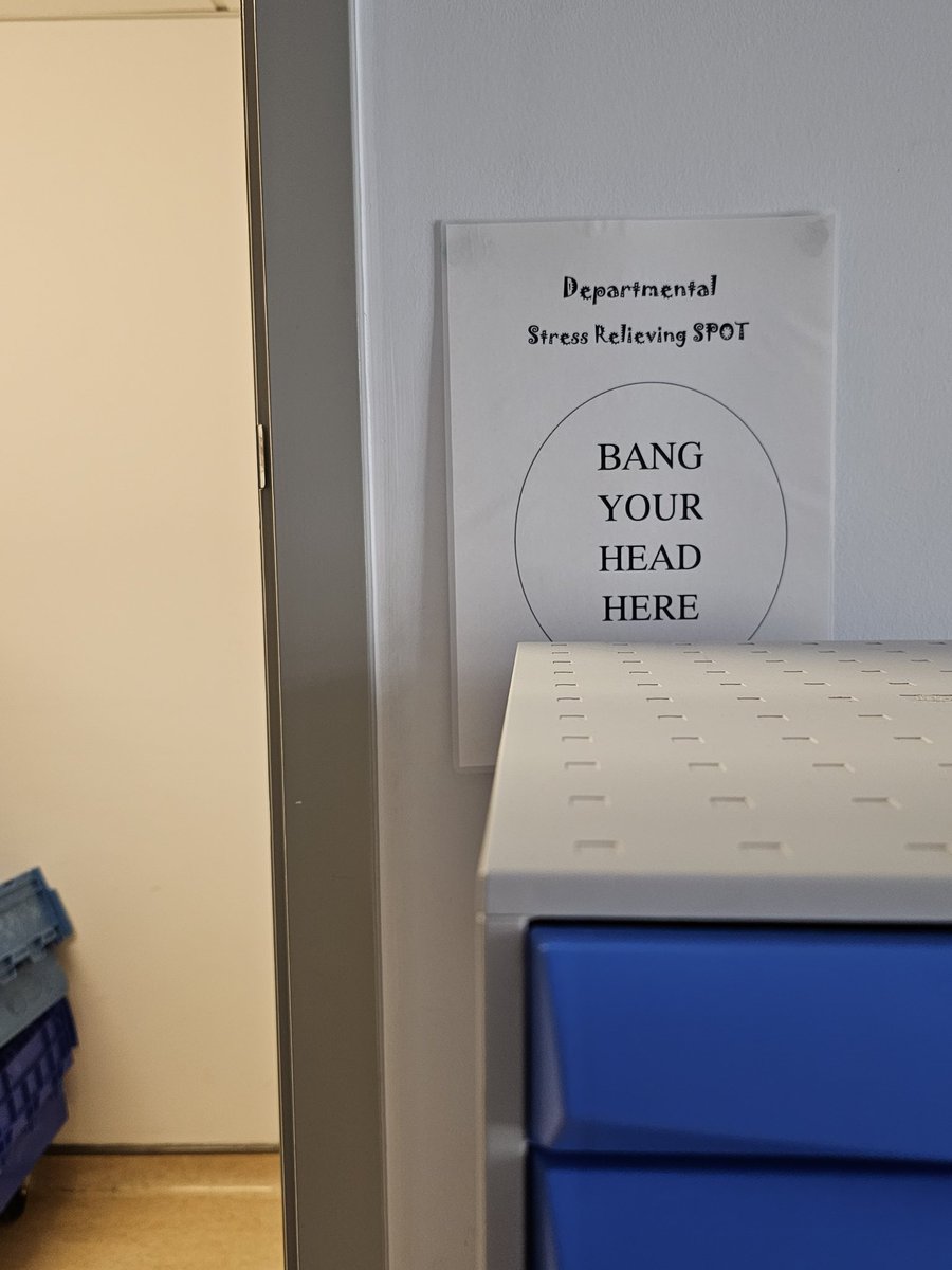 Kind enough to give a place to vent. Dysfunctional enough to block it with a shelf. #nhs